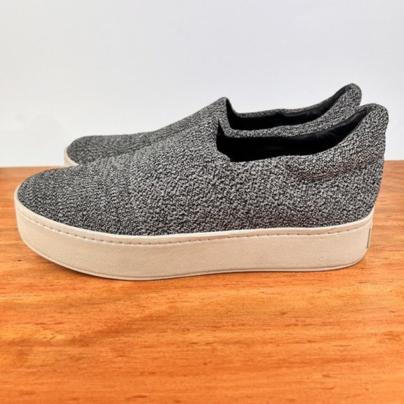 Vince Walsh Platform Women's 9M / 39 Sneakers Gray Marl Slip On Shoes Loafers - Picture 6 of 11